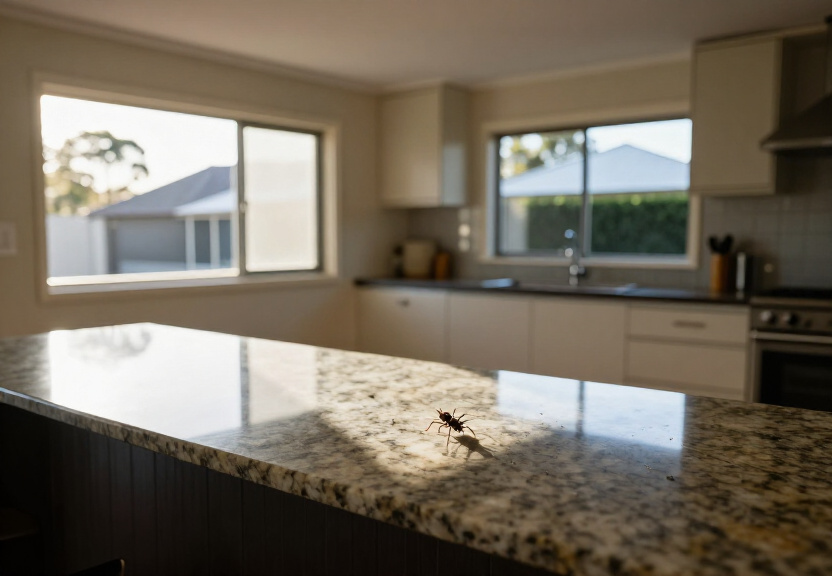 Ant-free living room in Bella Vista after pest control
